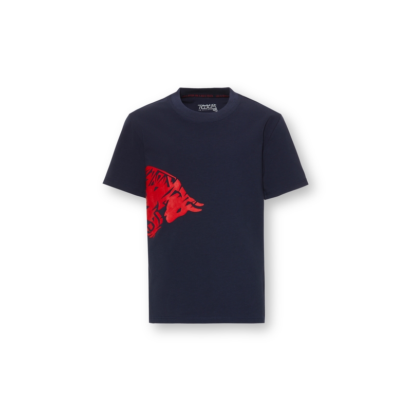 Kinder T-shirt Red Bull Adrenaline blauw-rood