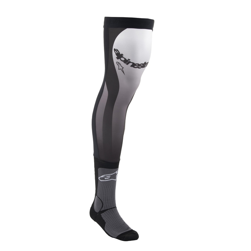 Alpinestars Kniebrace Sokken Zwart Wit