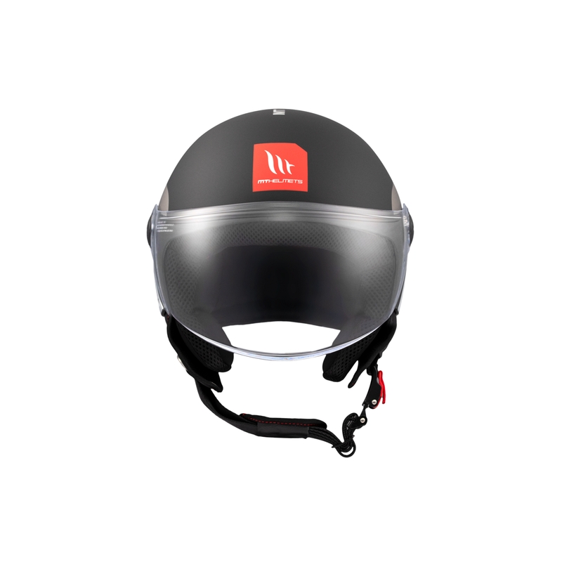 Open motorhelm MT STREET INBOARD D2 mat zwart-zilver