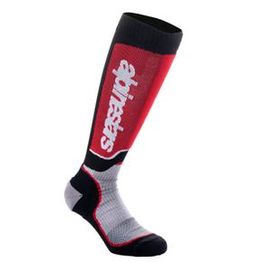 Alpinestars MX Plus sokken zwart-rood-grijs