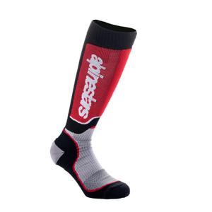 Alpinestars MX Plus Kids Sokken Zwart-Rood-Grijs