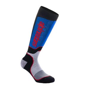 Alpinestars MX Plus Kids Sokken Zwart-Rood-Blauw-Grijs