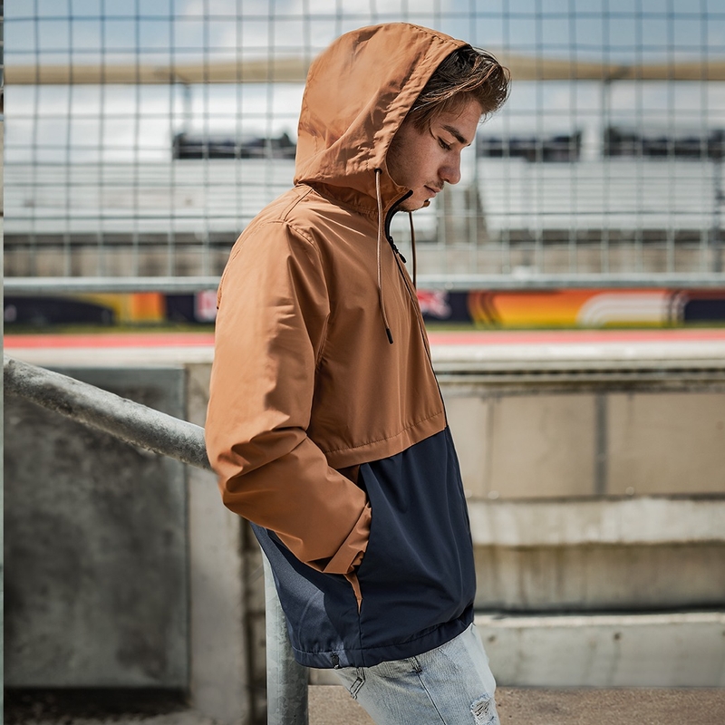 Bunda Alpinestars Avid Wind hnědo-tmavě modrá