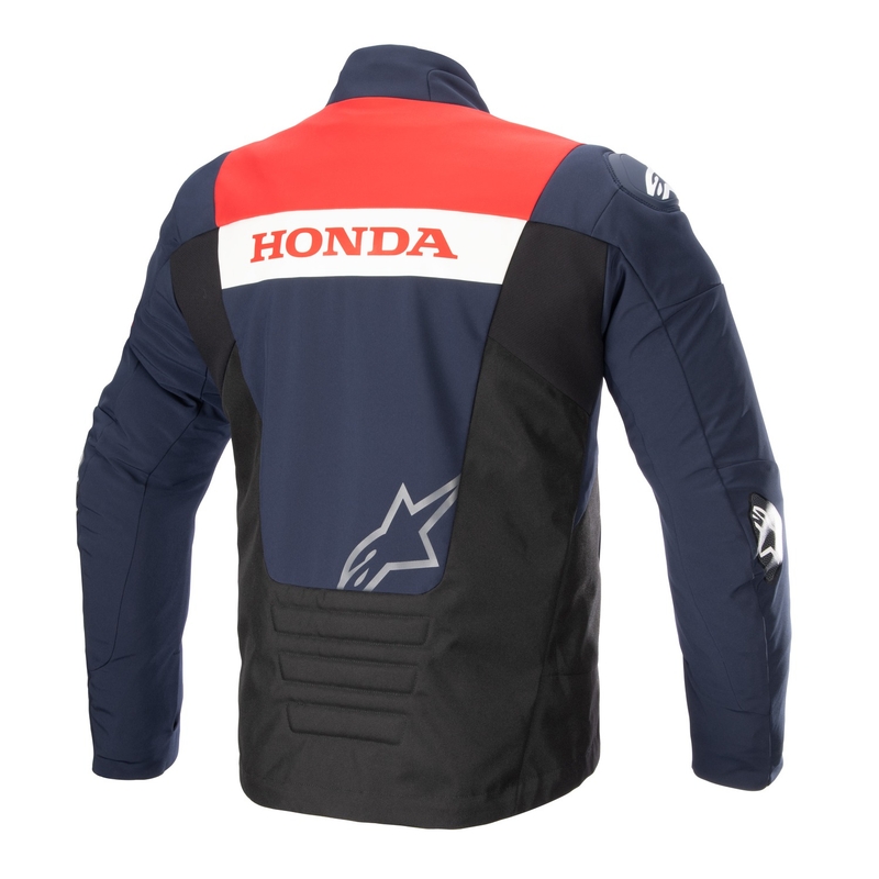 Alpinestars SMX Waterdichte Honda motorjas blauw-zwart-rood-wit