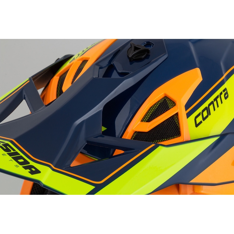 Cassida Cross Pro 2 Contra fluo geel-oranje-blauw motorcrosshelm