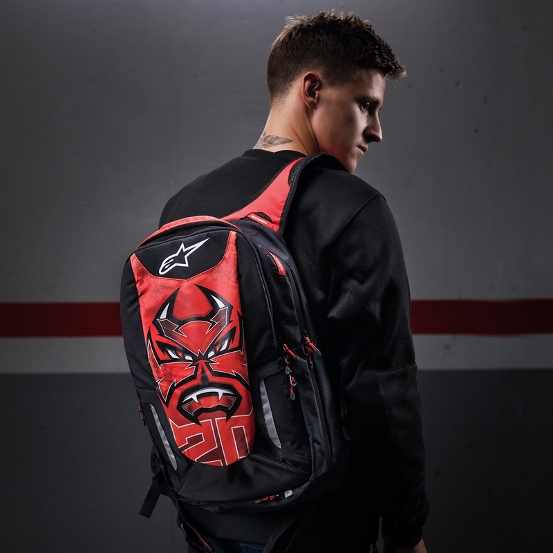 Rugzak Alpinestars City Hunter FQ20 2024 zwart-rood-wit