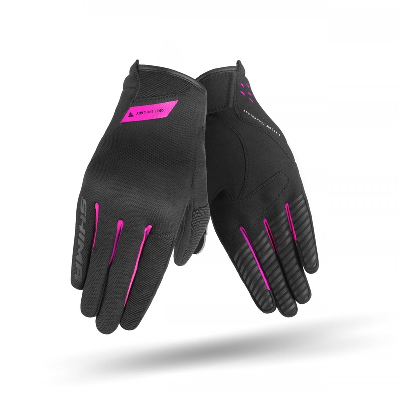Dames motorhandschoenen Shima One EVO zwart en roze