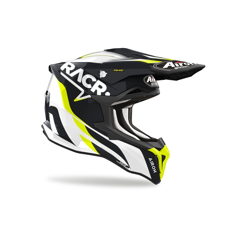 Motorcrosshelm Airoh Strycker Racr 2024 glanzend uitverkoop