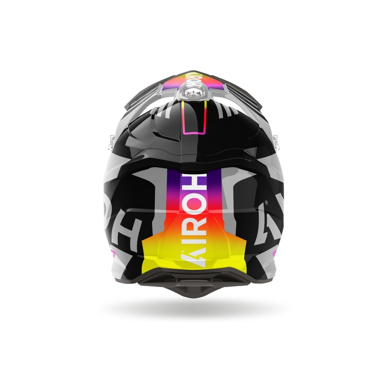 Motorcrosshelm Airoh Strycker Brave 2024 glanzend grijs uitverkoop