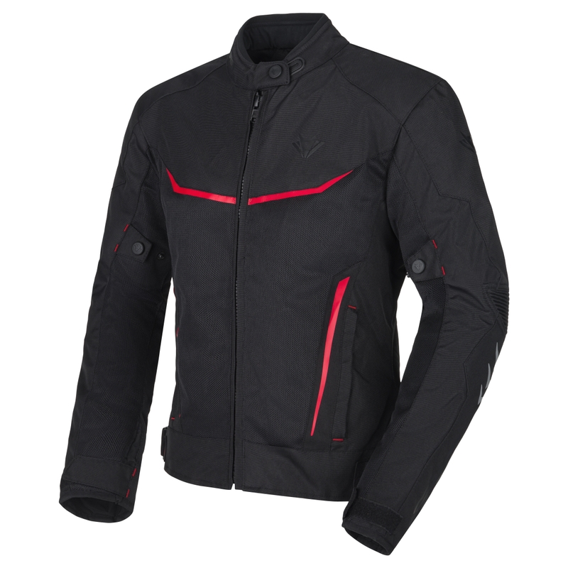 RSA Runway dames motorjack zwart en rood