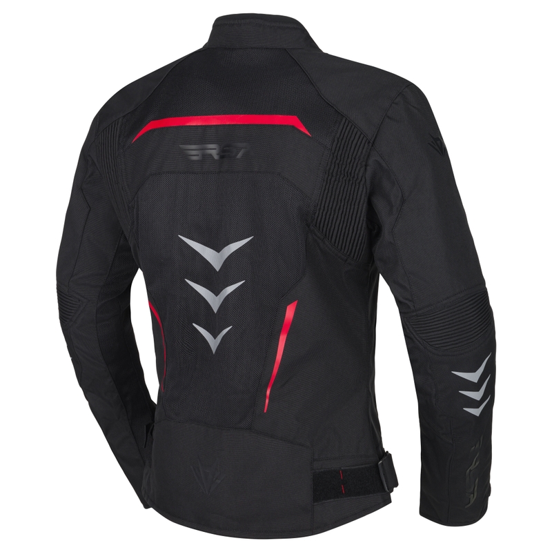 RSA Runway dames motorjack zwart en rood