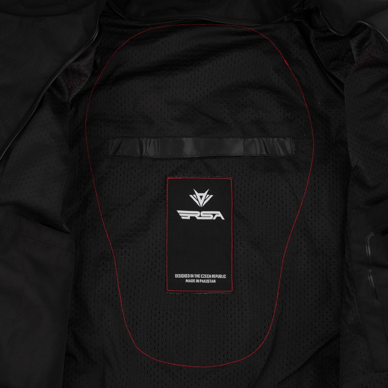 RSA Storm zwart-grijs-rode motorjas