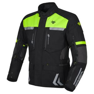 Motorjas RSA Storm zwart-grijs-fluogeel