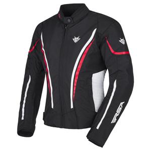 Dames RSA Wasp Zwart, Wit en Rood Motorjack