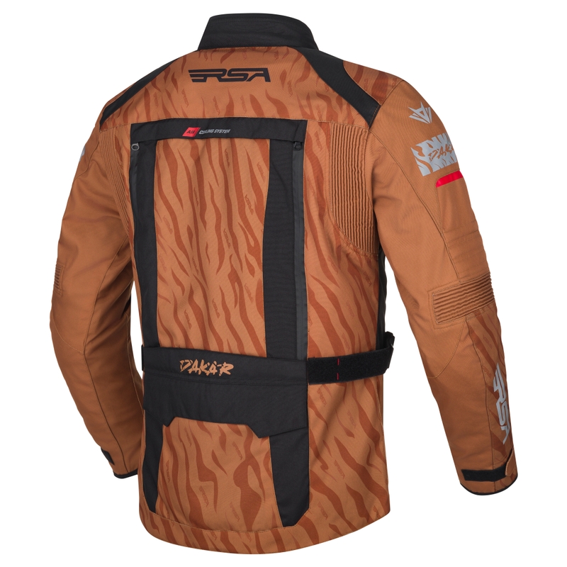 Motorjas RSA Dakar 2 zand-zwart-rood