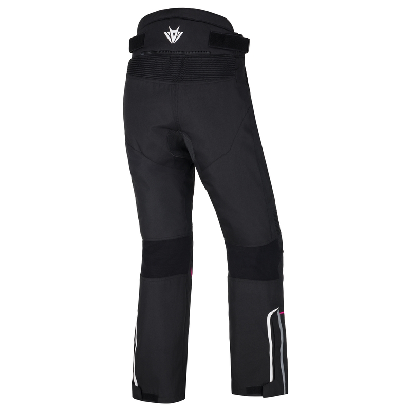 Dames RSA Wasp zwart, wit en roze motorbroek