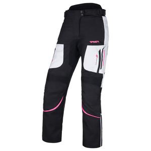 Dames RSA Wasp Zwart, Roze en Wit Motorbroek