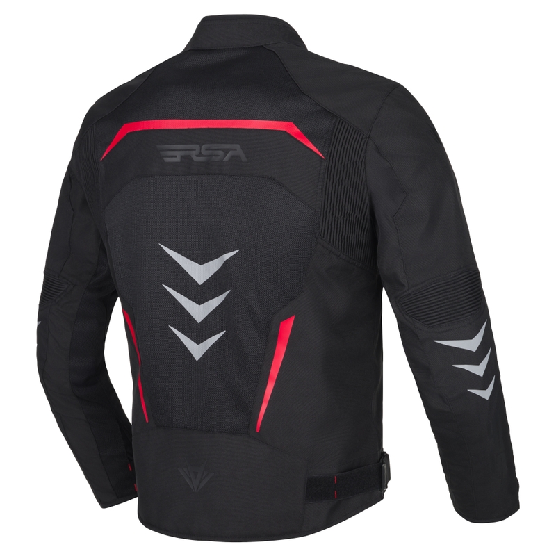 Motorjas RSA Runway zwart-rood