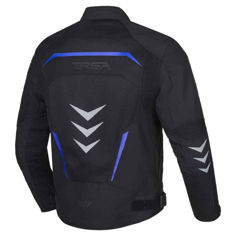 Motorjas RSA Runway zwart-blauw