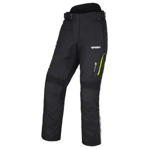 RSA Wasp motorbroek zwart-wit-fluogeel