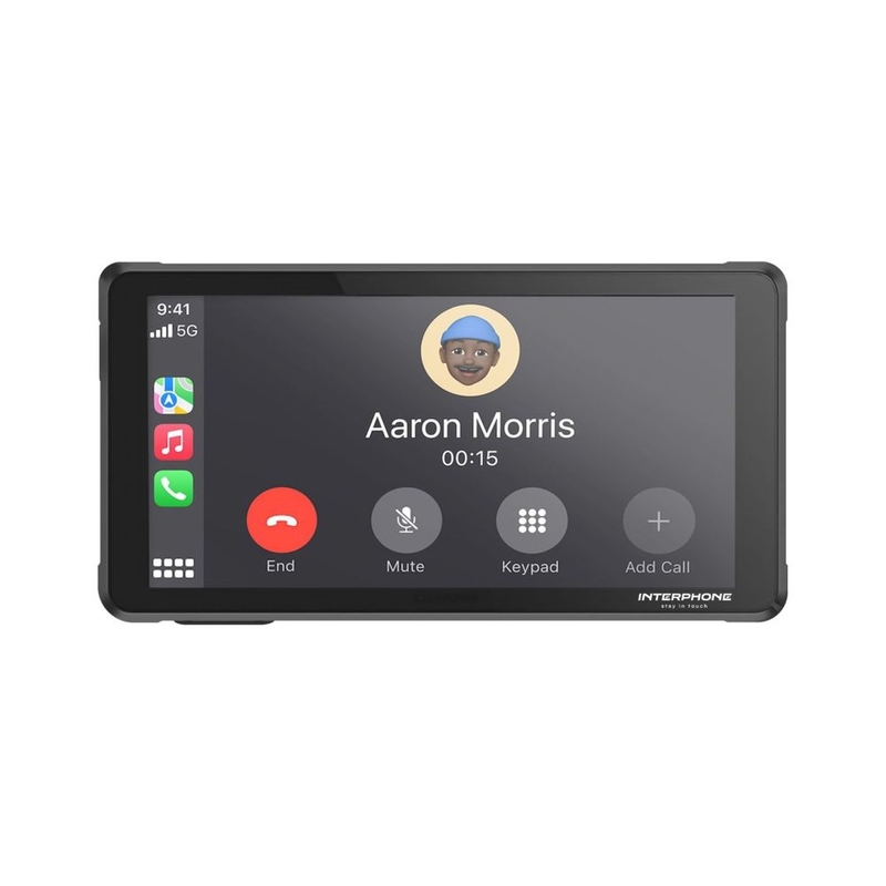 Interphone RIDESYNC Apple CarPlay- en Android Auto-display voor motorfietsen