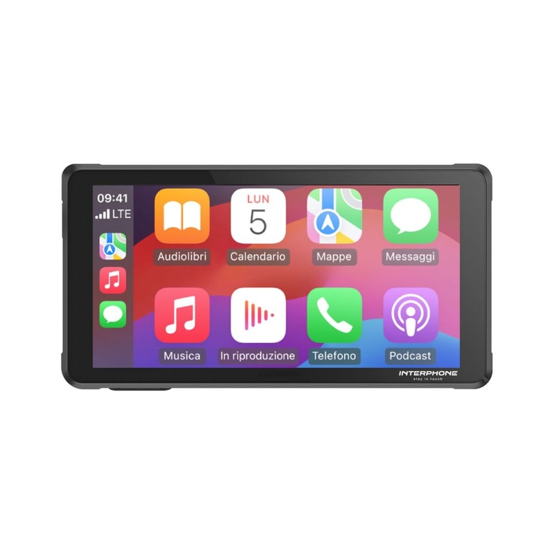 Interphone RIDESYNC Apple CarPlay- en Android Auto-display voor motorfietsen
