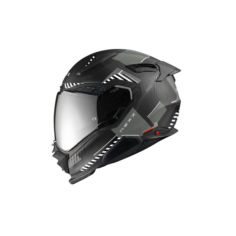 Integrální helma na motorku Nexx X.WST3 Fluence černo-stříbrná výprodej