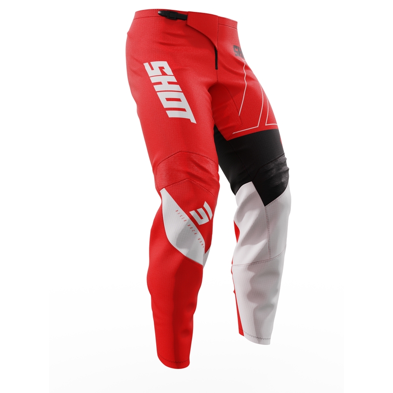Kinder motorcrossbroek Shot Draw Rush Rood uitverkoop