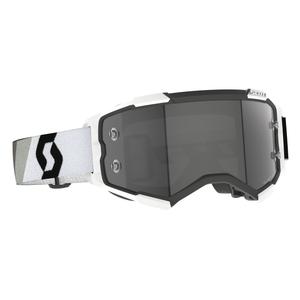 Scott Fury LS Premium Motorcrossbril zwart, wit en grijs