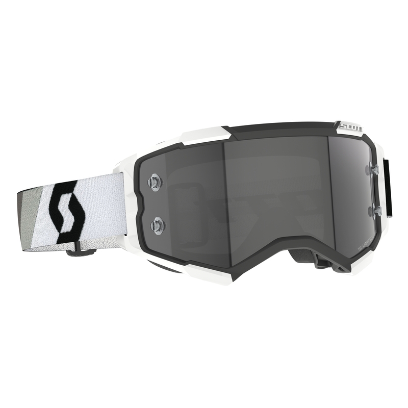Scott Fury LS Premium Motorcrossbril zwart, wit en grijs