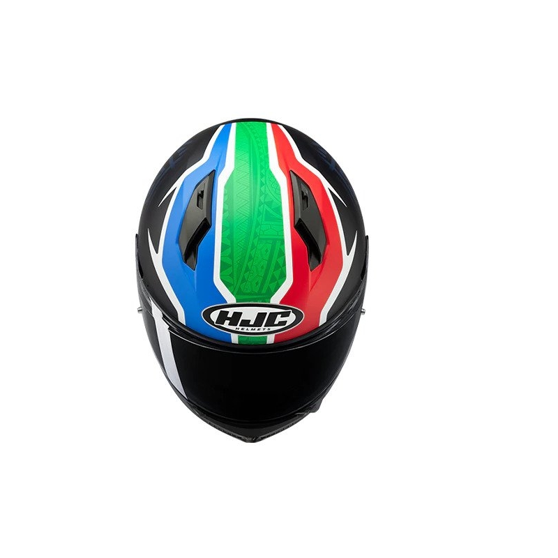 Integraal motorhelm HJC C10 BB33 MC21SF blauw-groen-rood