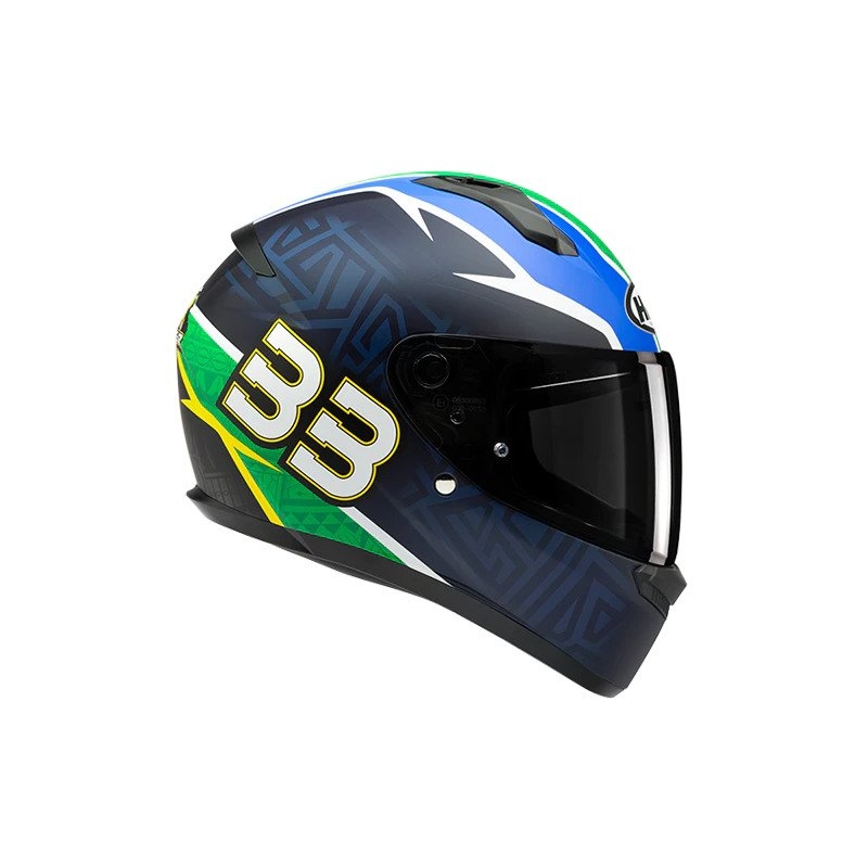 Integraal motorhelm HJC C10 BB33 MC21SF blauw-groen-rood