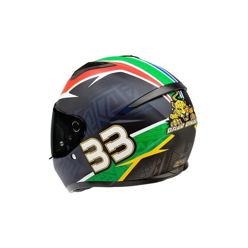 Integraal motorhelm HJC C10 BB33 MC21SF blauw-groen-rood