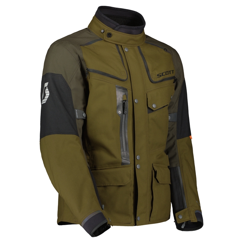 Motorjas SCOTT VOYAGER DRYO zwart-bruin-olijf