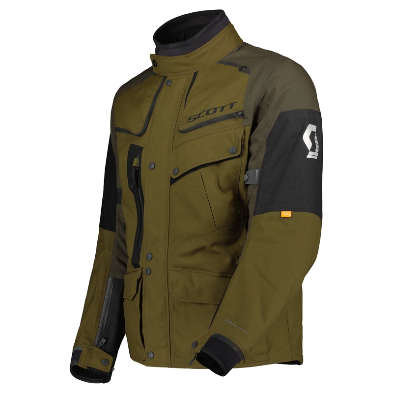 Motorjas SCOTT VOYAGER DRYO zwart-bruin-olijf
