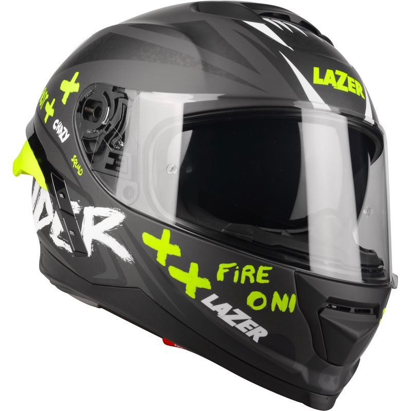Integraalhelm voor motor Lazer Rafale SR Ride Oni zwart-fluo geel