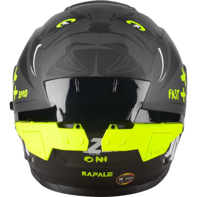 Integraalhelm voor motor Lazer Rafale SR Ride Oni zwart-fluo geel