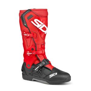 SiDi Crossair zwart met rode motorlaarzen