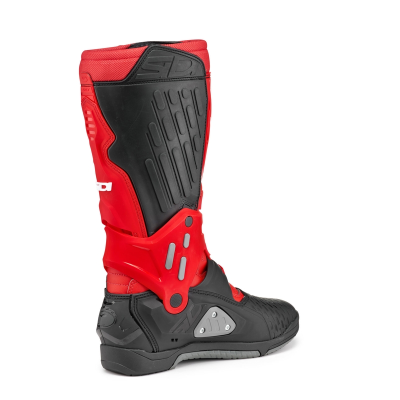 SiDi Crossair zwart met rode motorlaarzen
