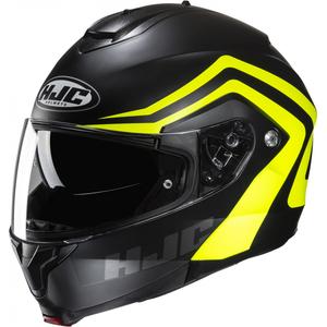 HJC C91N Nepos MC3HSF zwart-fluo gele opklapbare motorhelm