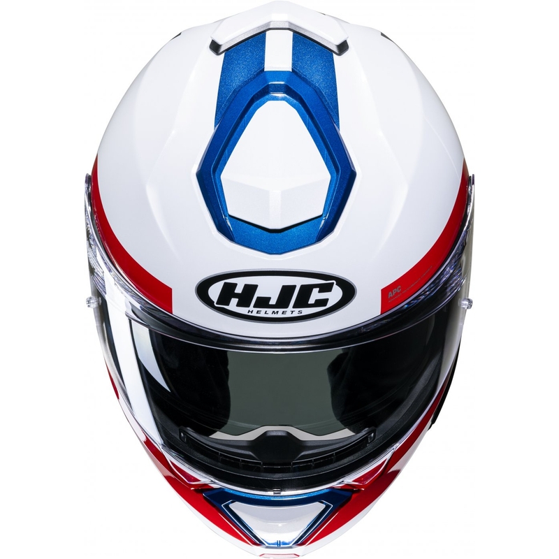 Opklaphelm HJC i91 Bina MC21 wit-blauw-rood