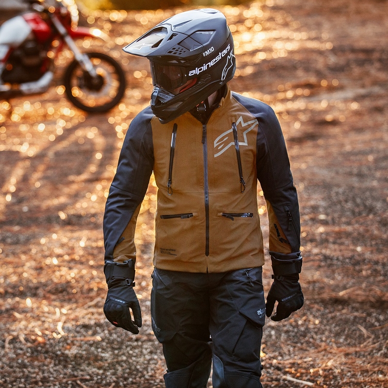 Alpinestars Hyde XT Drystar XF motorjas zand zwart