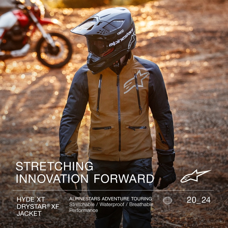 Alpinestars Hyde XT Drystar XF motorjas zand zwart