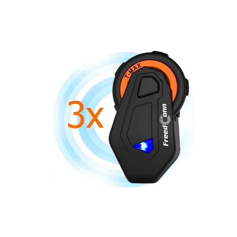 Set van 3 Bluetooth-intercom T-MAX