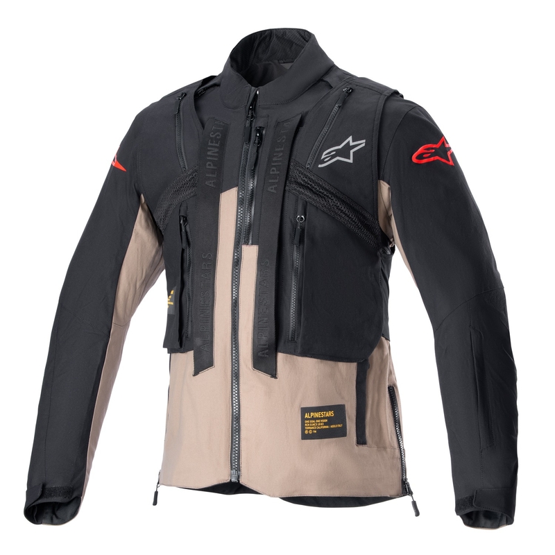 Alpinestars Techdura zwart en bruin motorjack