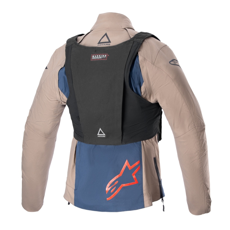 Alpinestars Techdura zwart-bruin-donkerblauw motorjack