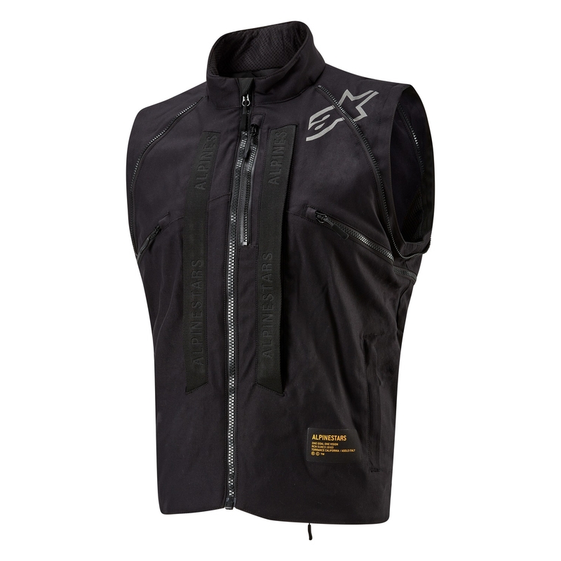 Alpinestars Techdura zwart-bruin-donkerblauw motorjack