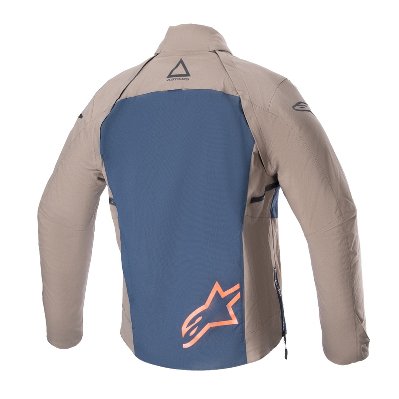 Alpinestars Techdura zwart-bruin-donkerblauw motorjack