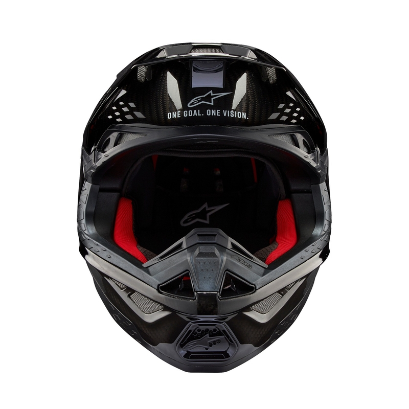 Alpinestars Supertech S-M10 Solid Gloss Carbon Motorcrosshelm