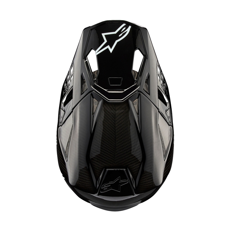 Alpinestars Supertech S-M10 Solid Gloss Carbon Motorcrosshelm